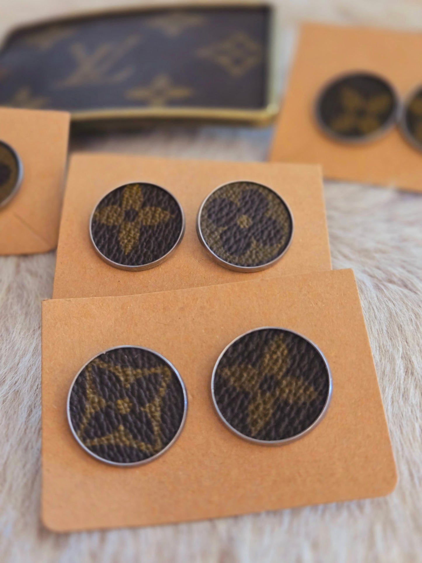 LV Studded Earrings