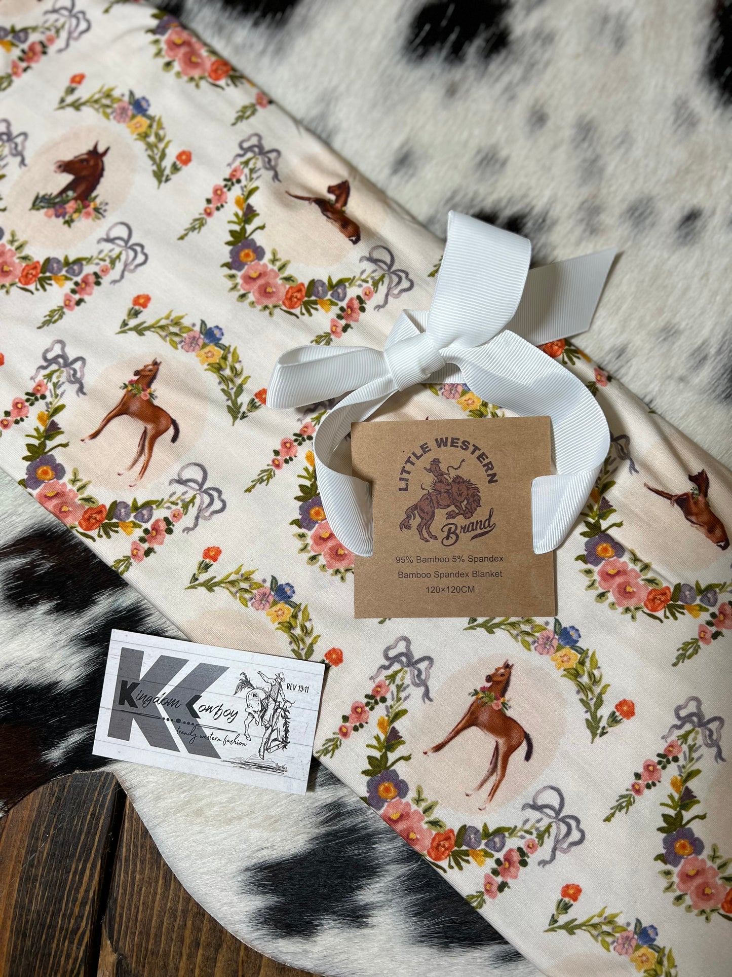 Painted Foal Bamboo Swaddle