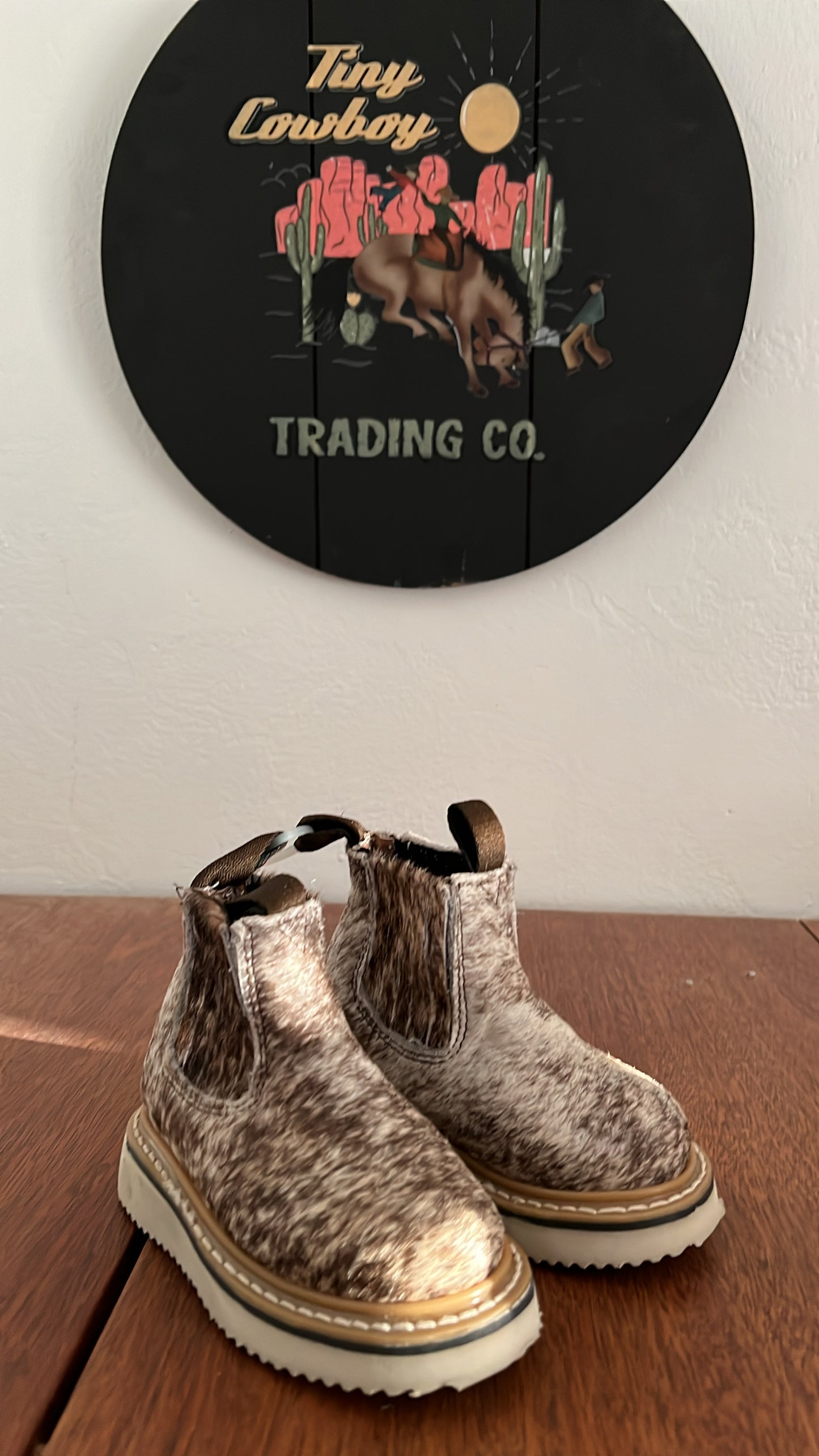 Brown Speckled YOUTH Booties