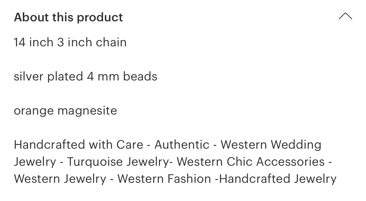 Silver Plated & Orange Choker *4mm