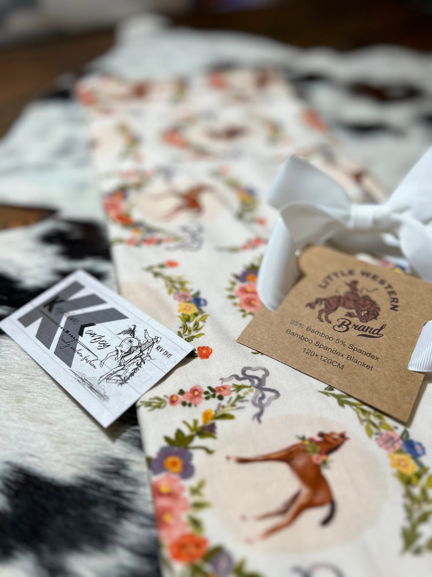 Painted Foal Bamboo Swaddle