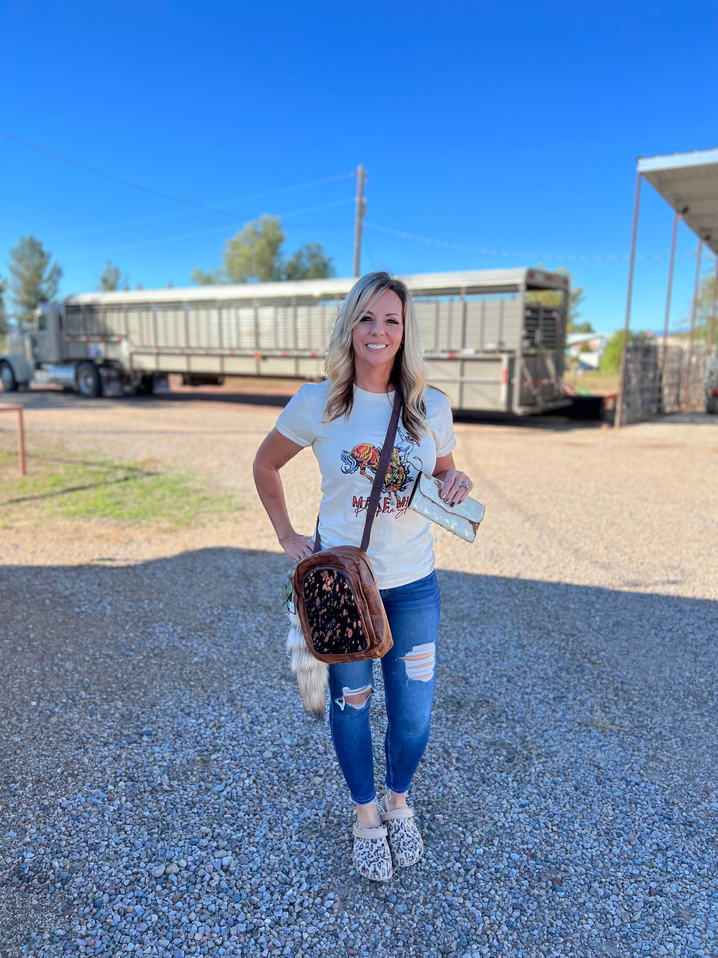 Rosie Rawhide Convertible Bag