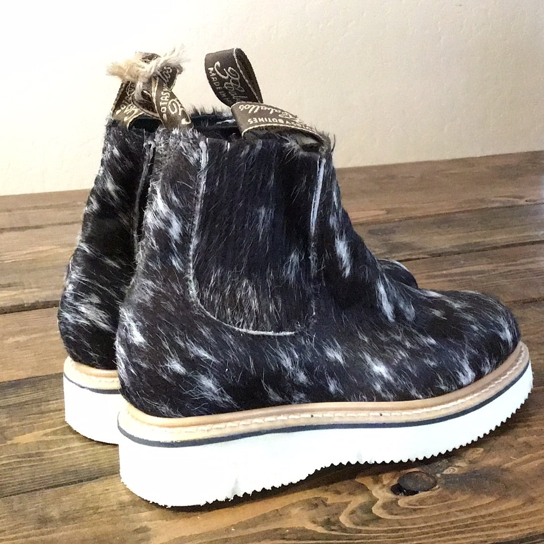 Black Speckled Booties