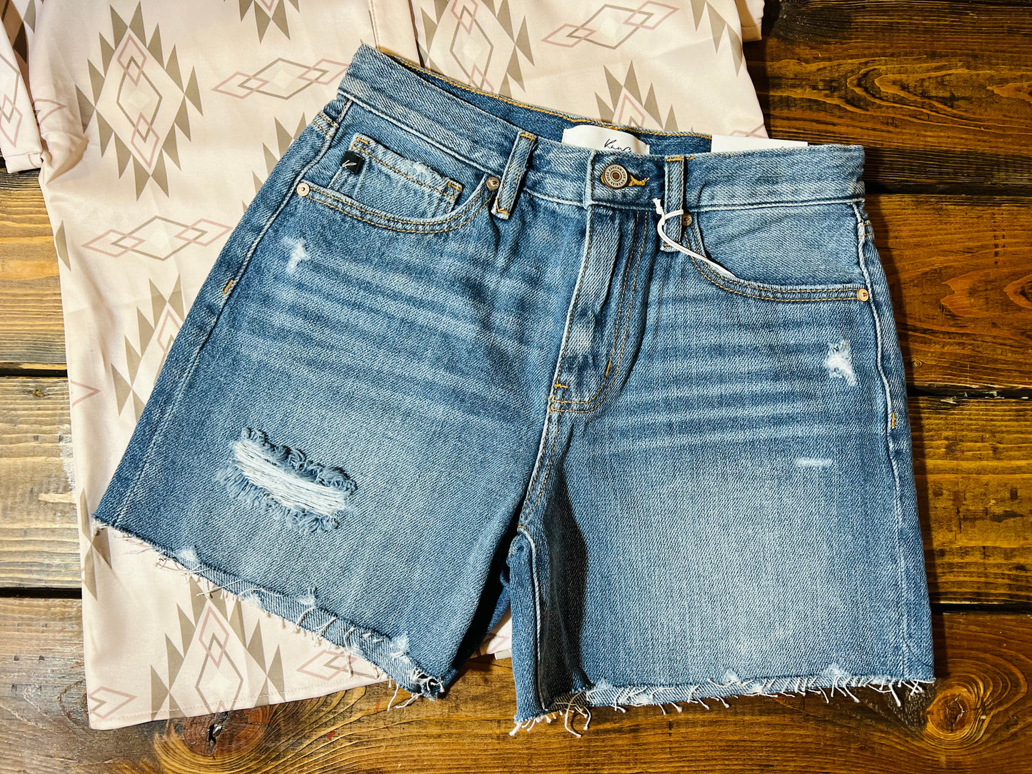 High Rise Mid Length KanCan Short