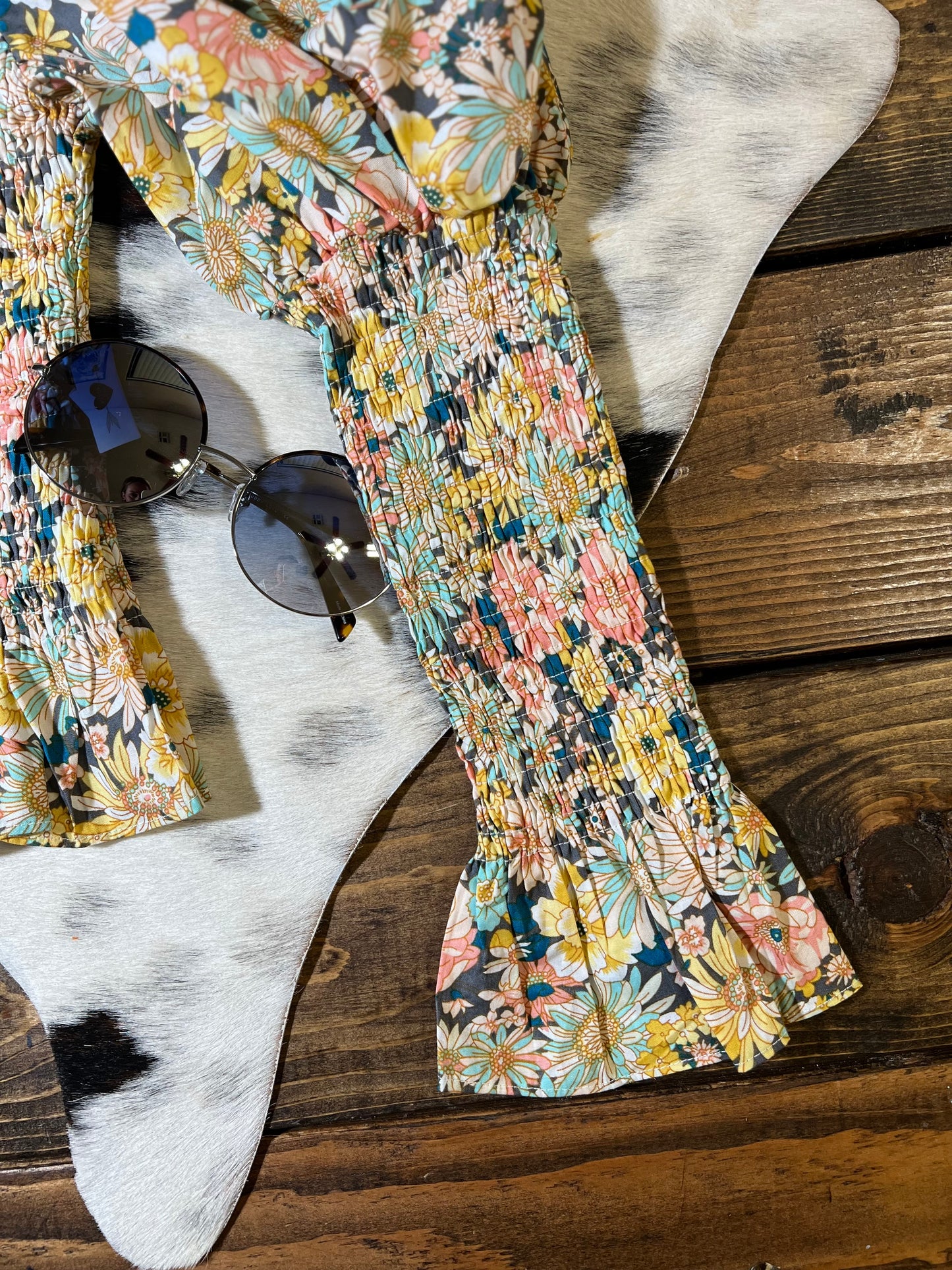 Floral Puff Sleeve Blouse