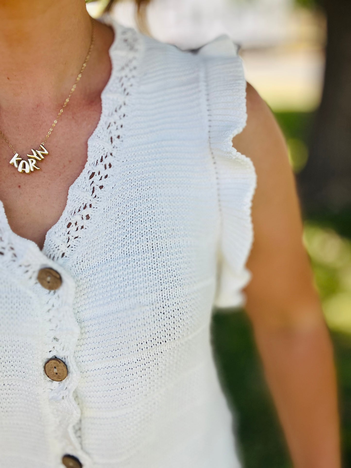 Ruffle Button Up Blouse