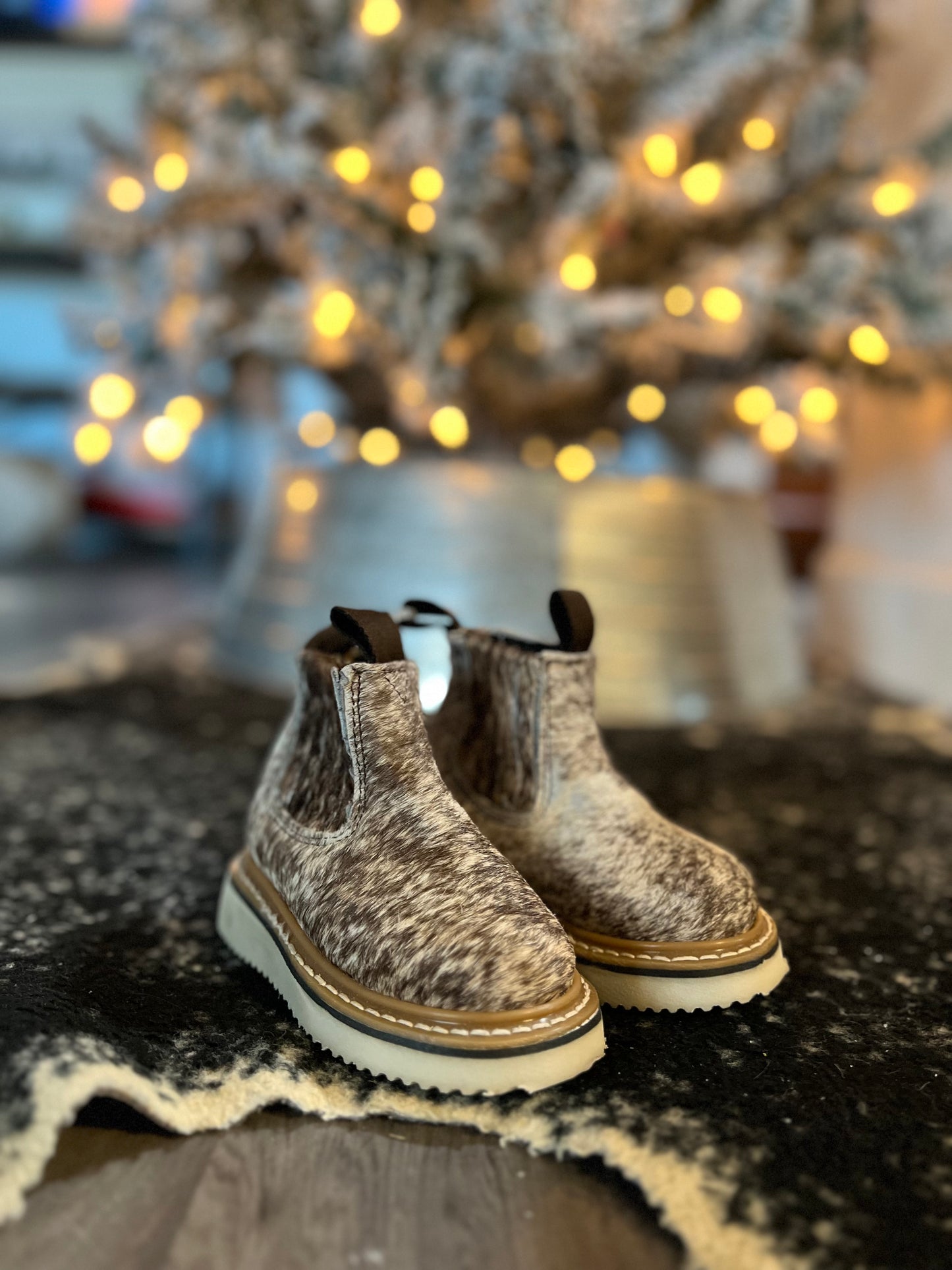 Brown Speckled YOUTH Booties