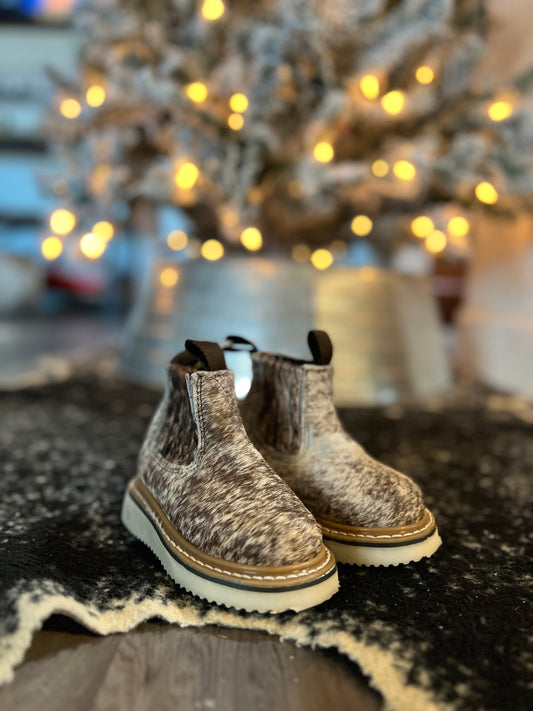 Brown Speckled YOUTH Booties