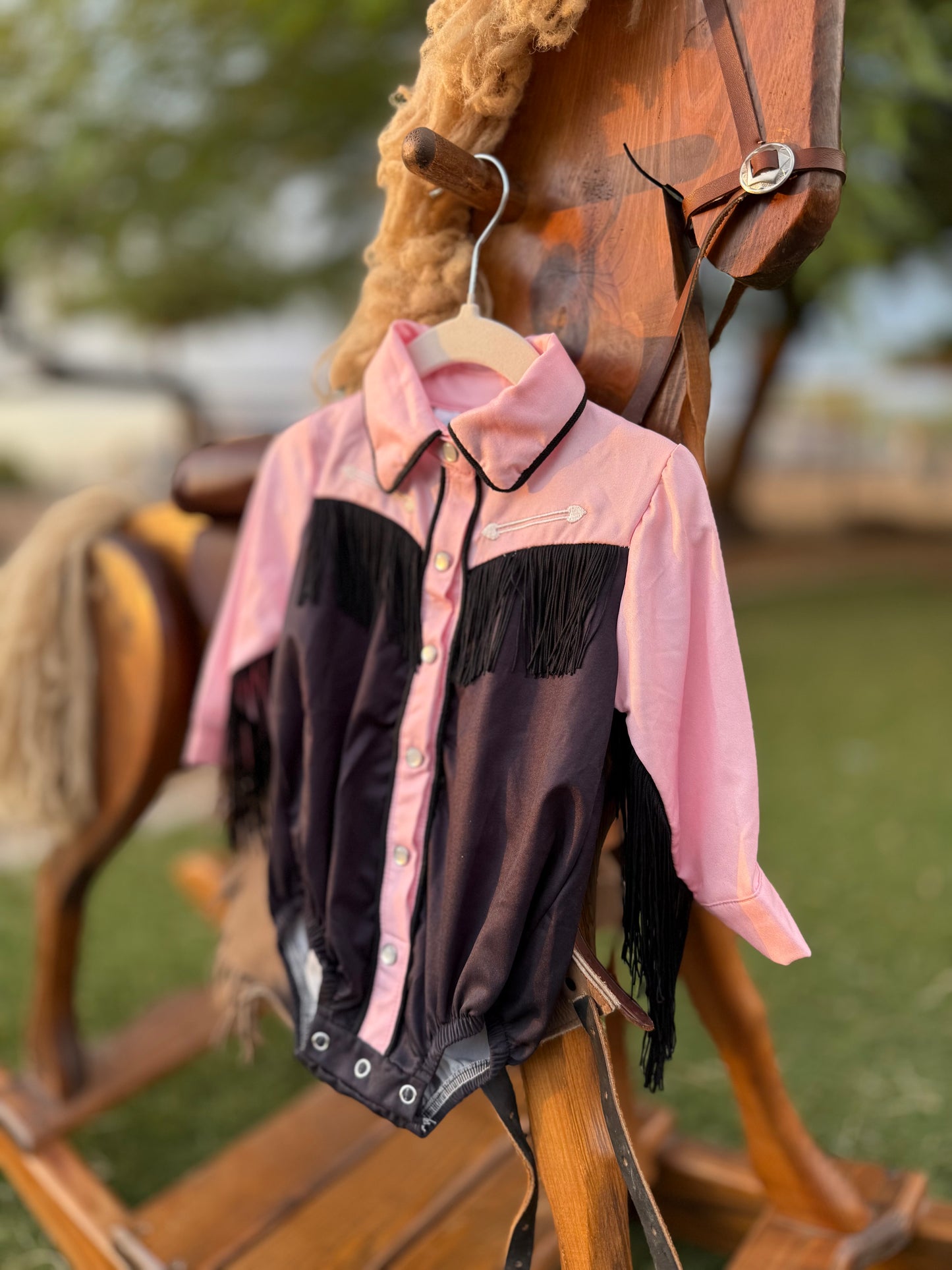 Retro Fringe Arrow Button Up