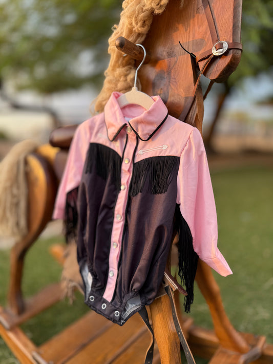 Retro Fringe Arrow Button Up