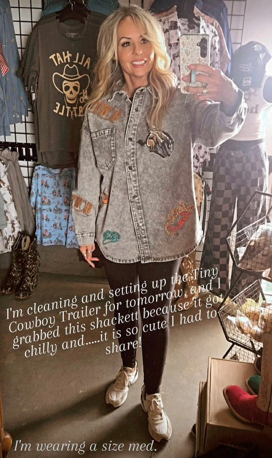 Wild West Embroidered Shacket