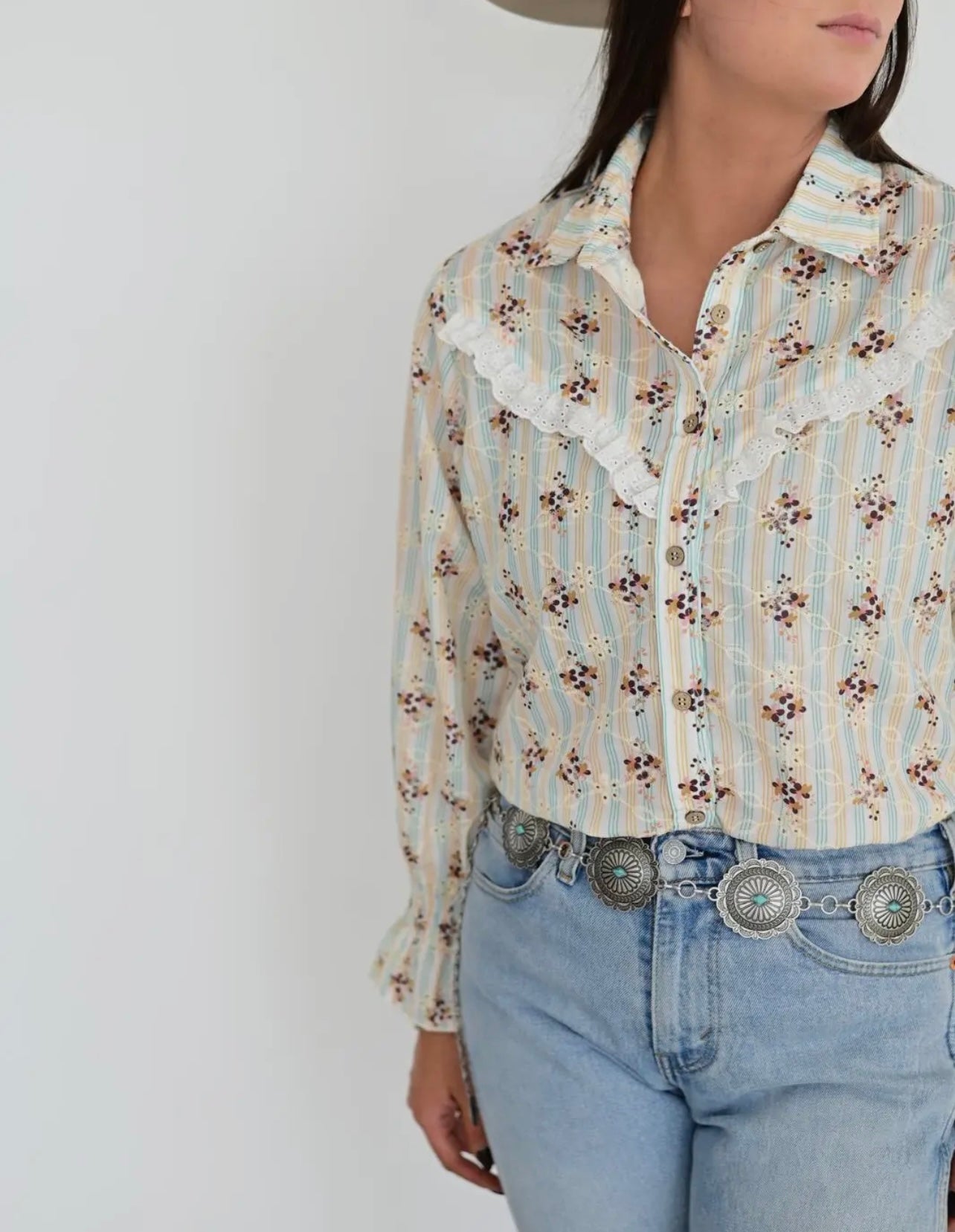 Floral Ruffle Longsleeve