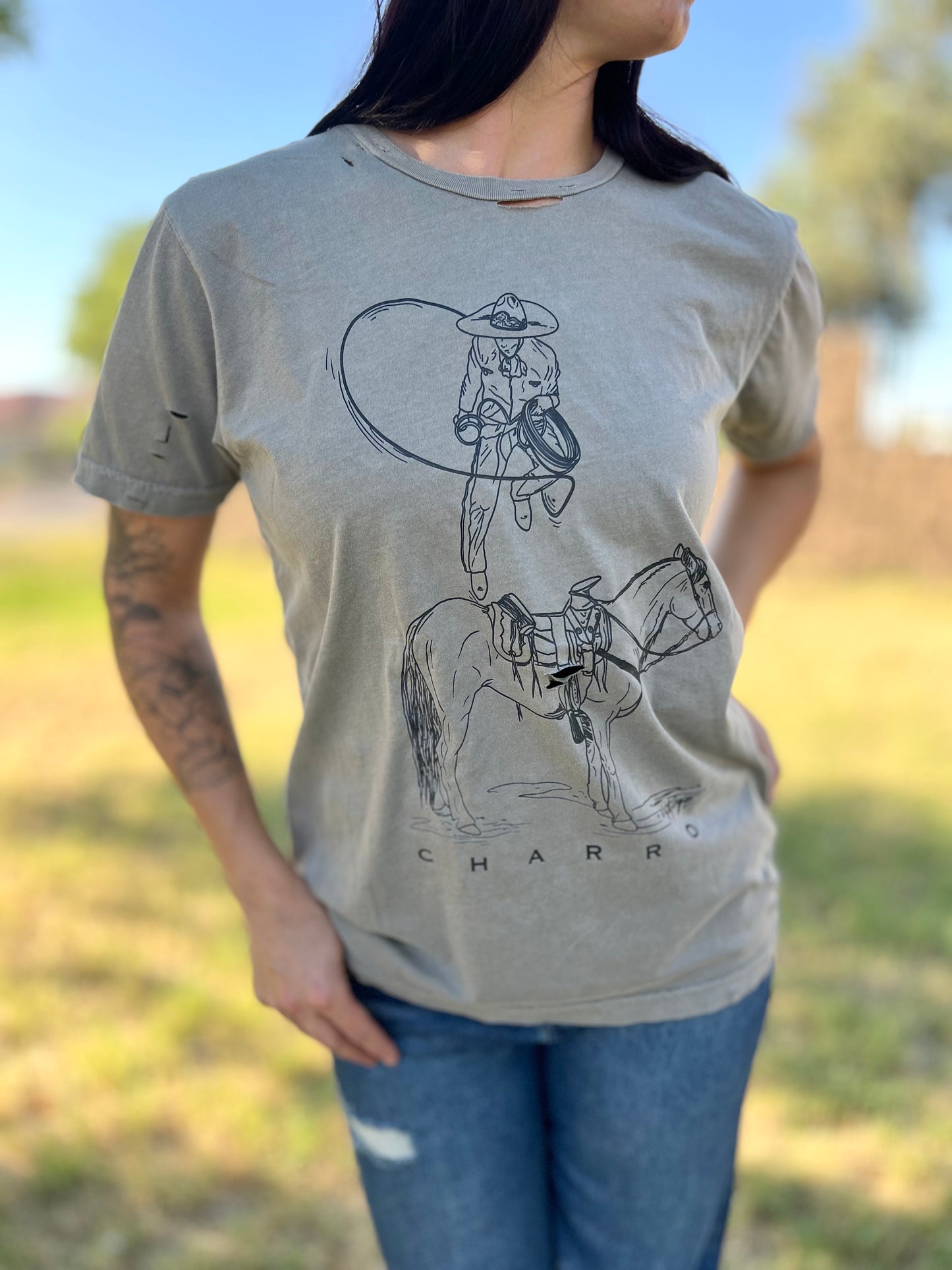 Charro Distressed Tee