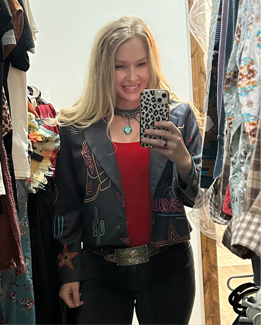 Neon Cowgirl Suit Jacket
