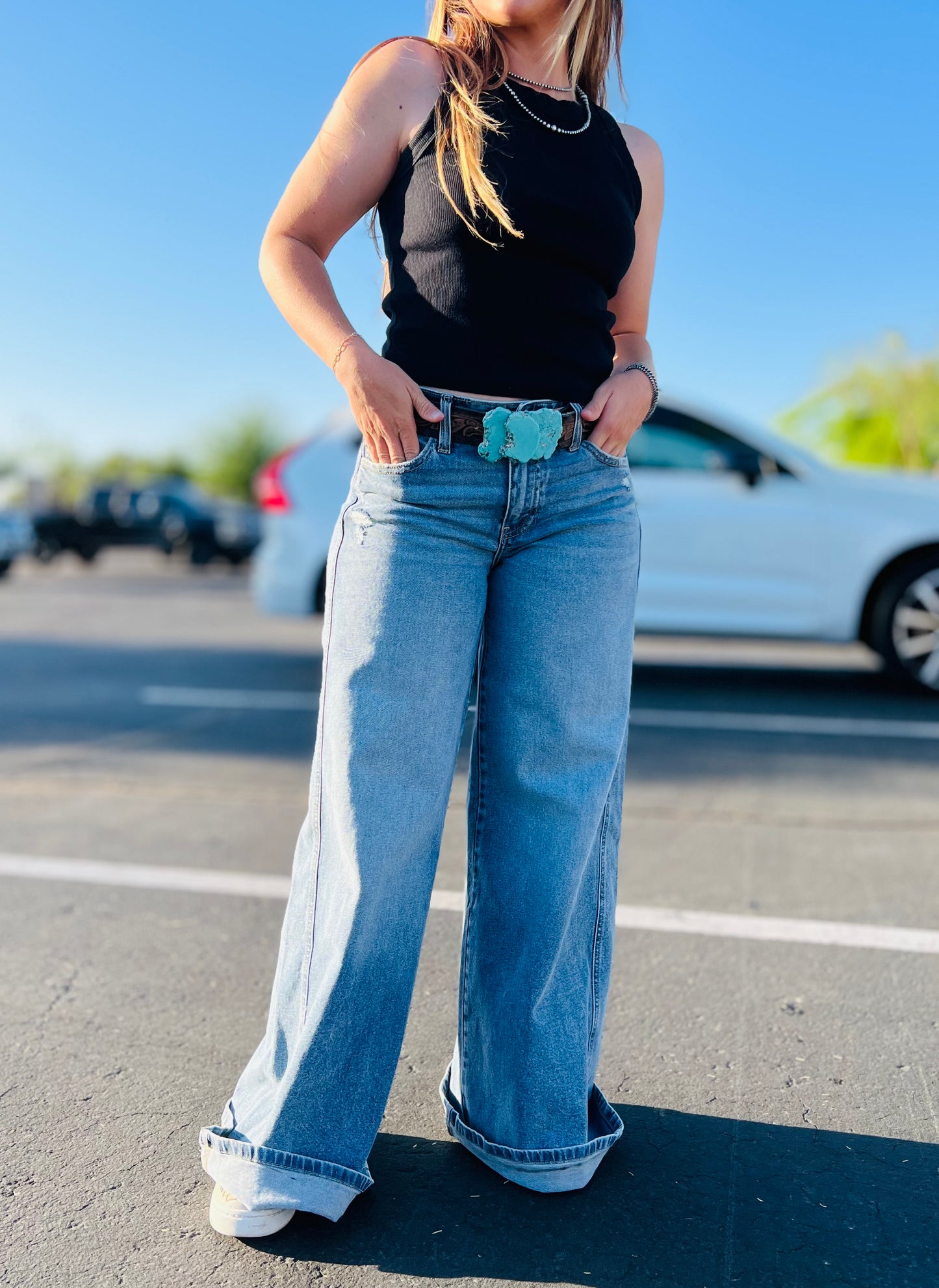 Ultra- Wide Leg KanCan Jean