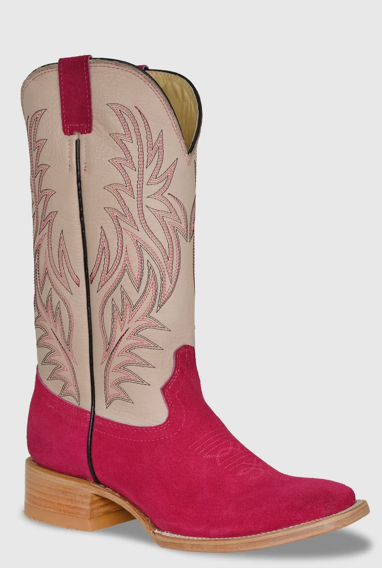 Redhawk PINK Square Toed Boots- Adult