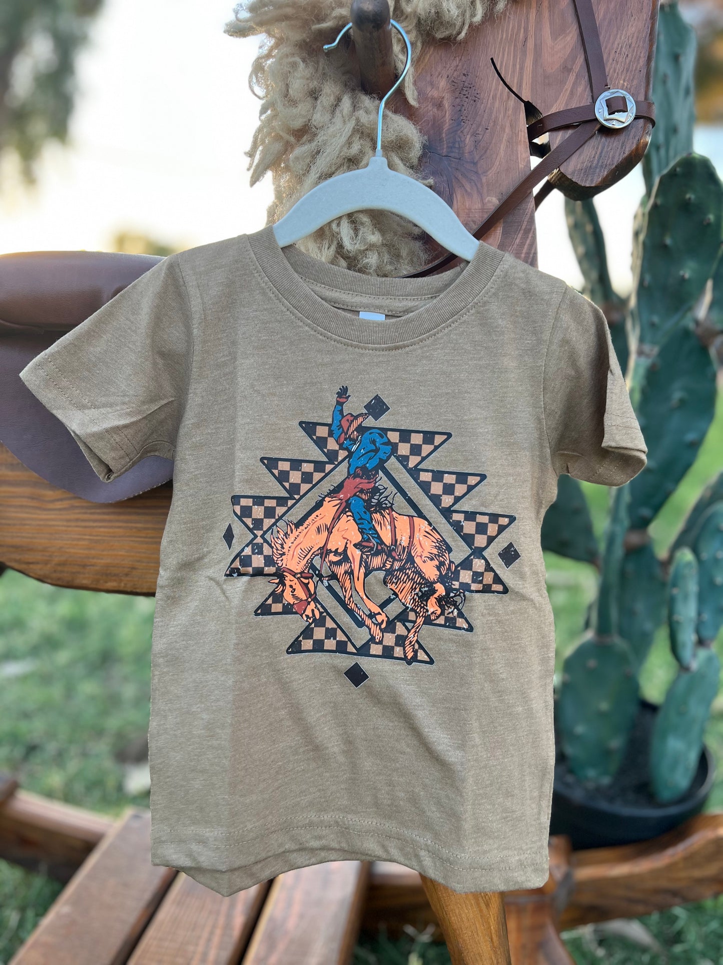 Checkered Cowboy T (Color)