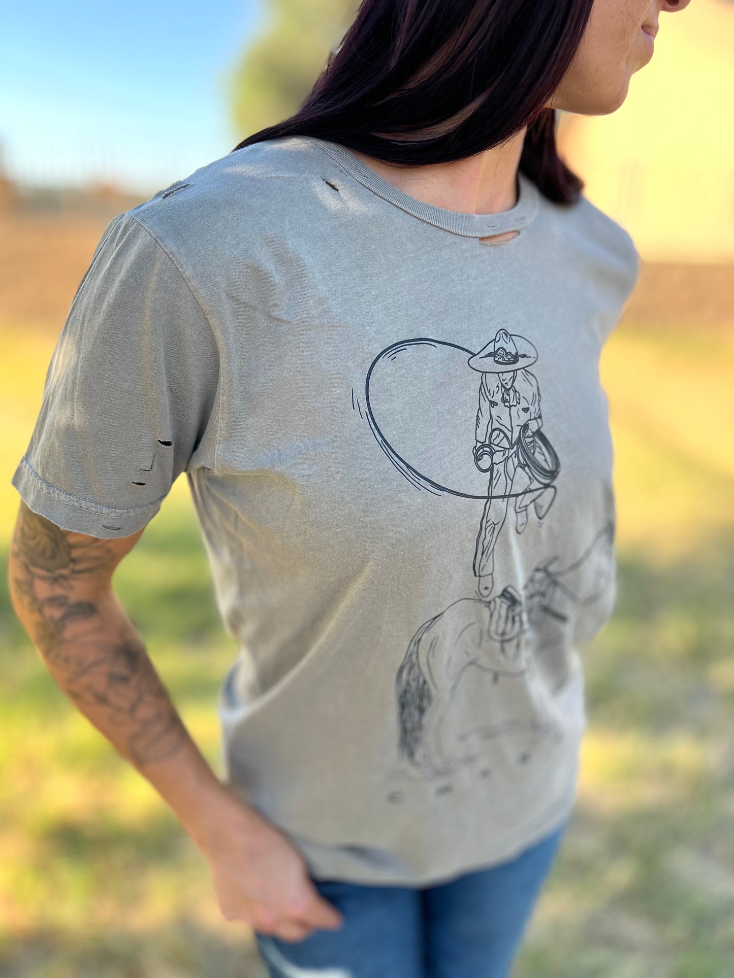 Charro Distressed Tee