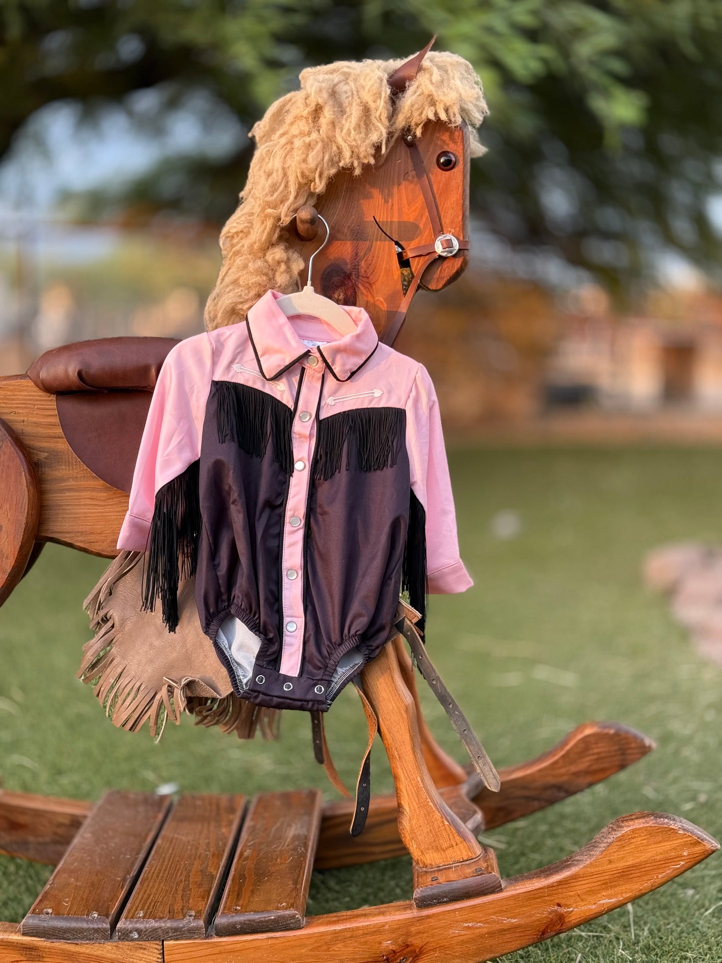 Retro Fringe Arrow Button Up