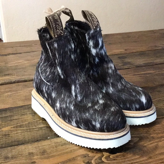 Black Speckled Booties