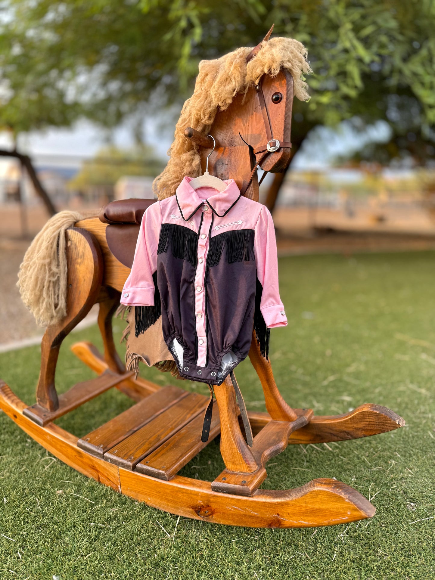 Retro Fringe Arrow Button Up