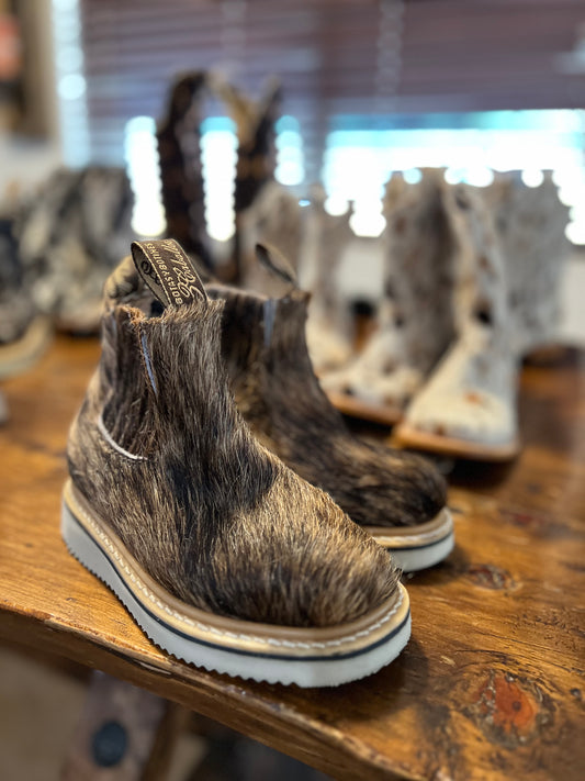 Brindle Babe YOUTH Cowhide Bootie