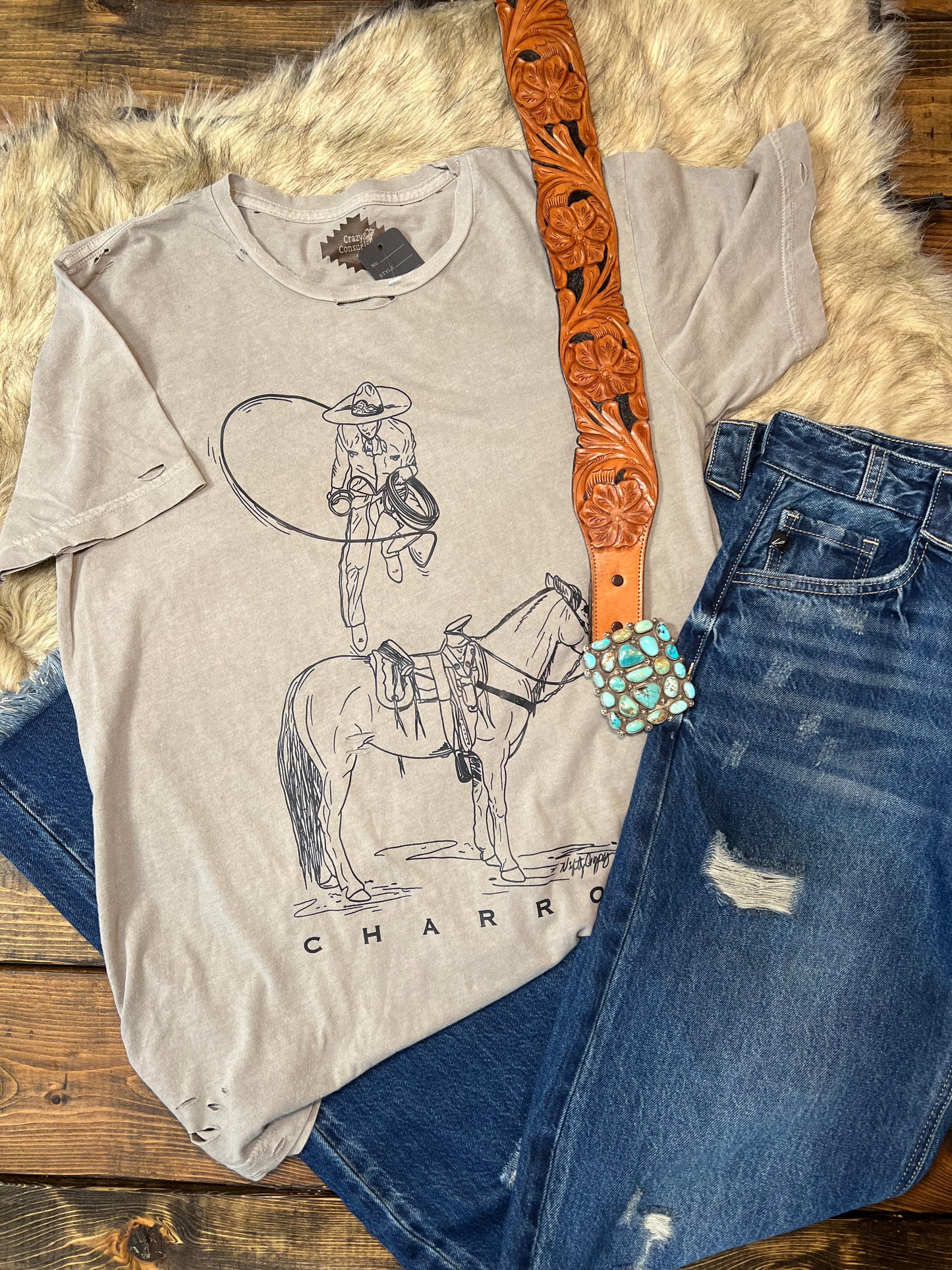 Charro Distressed Tee