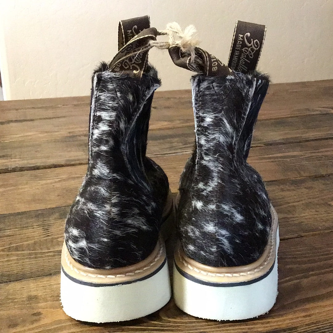 Black Speckled Booties