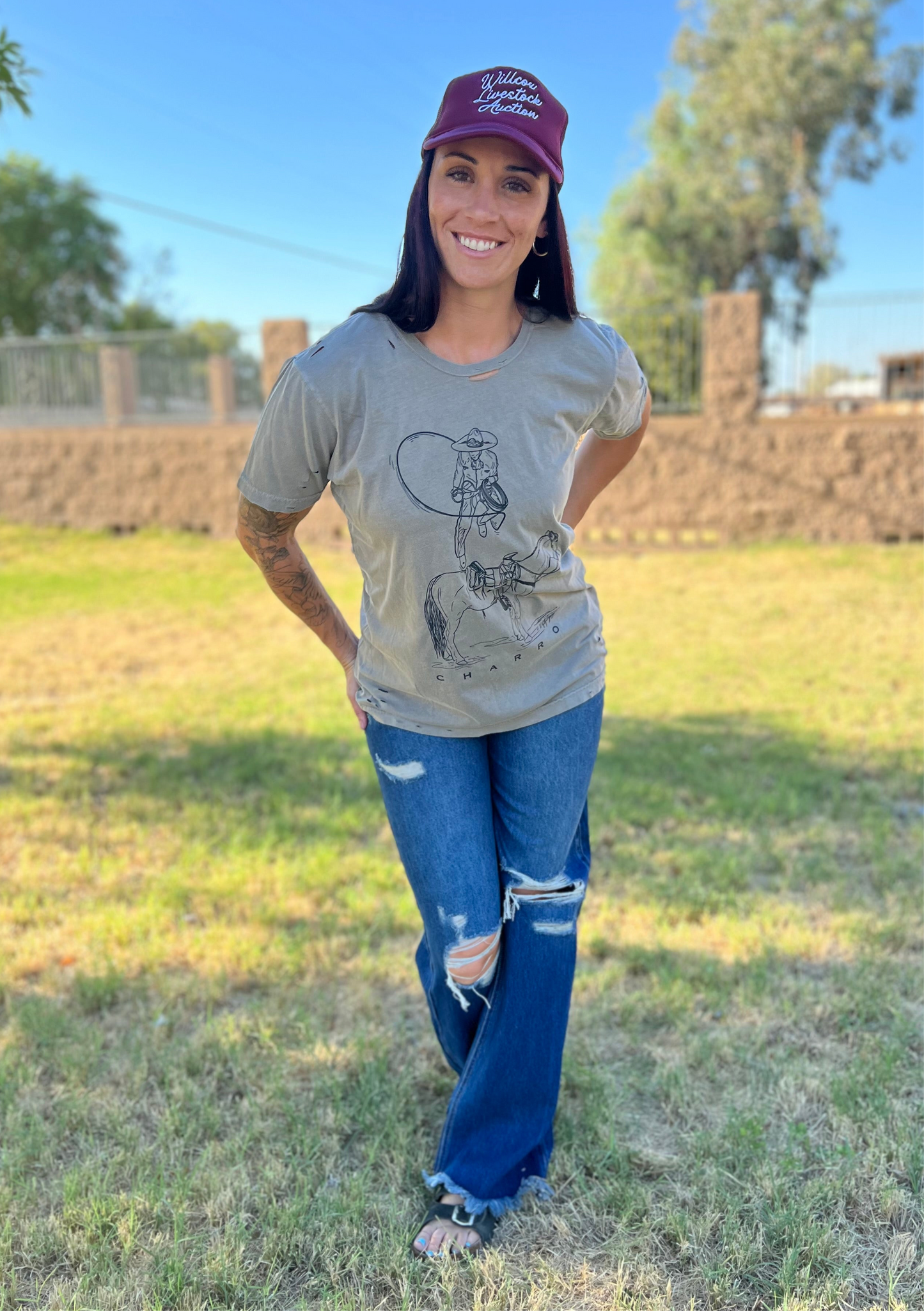 Charro Distressed Tee