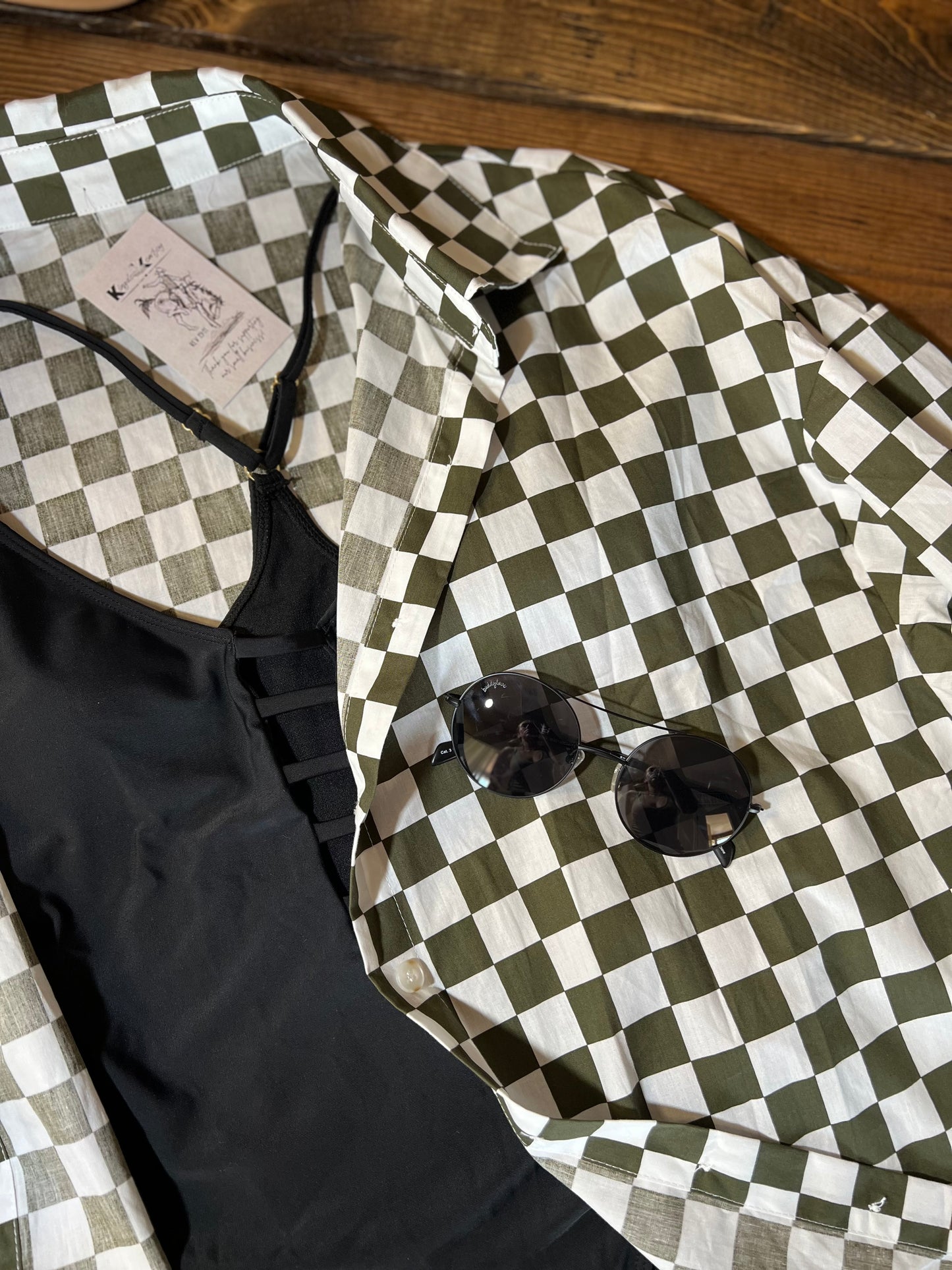 Checkered Oversized Longsleeve