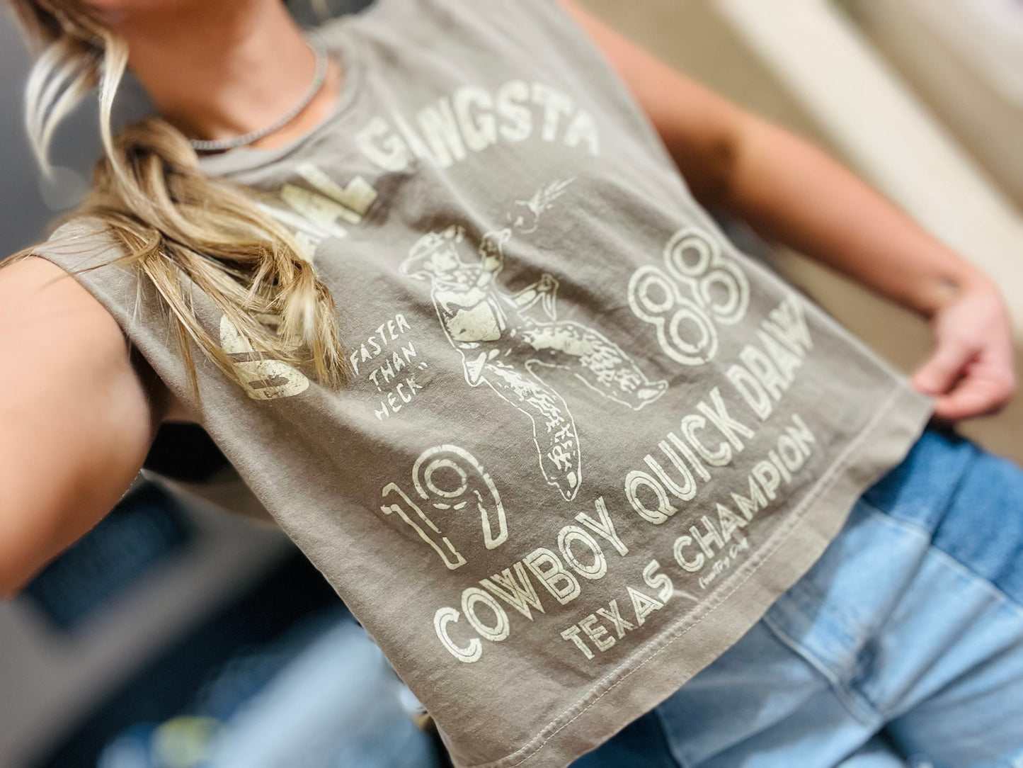 Original Gangsta Crop Muscle Tee