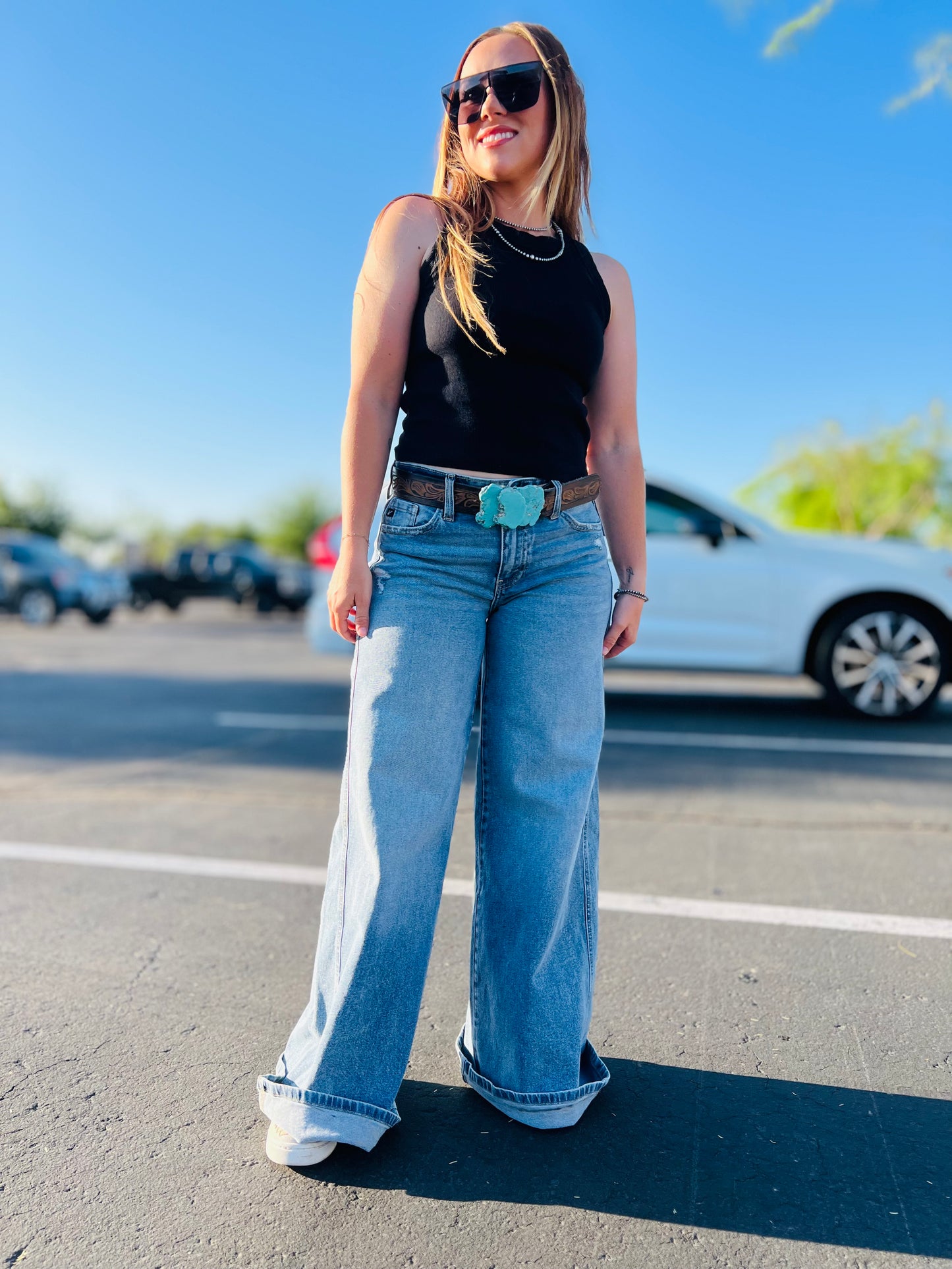Ultra- Wide Leg KanCan Jean
