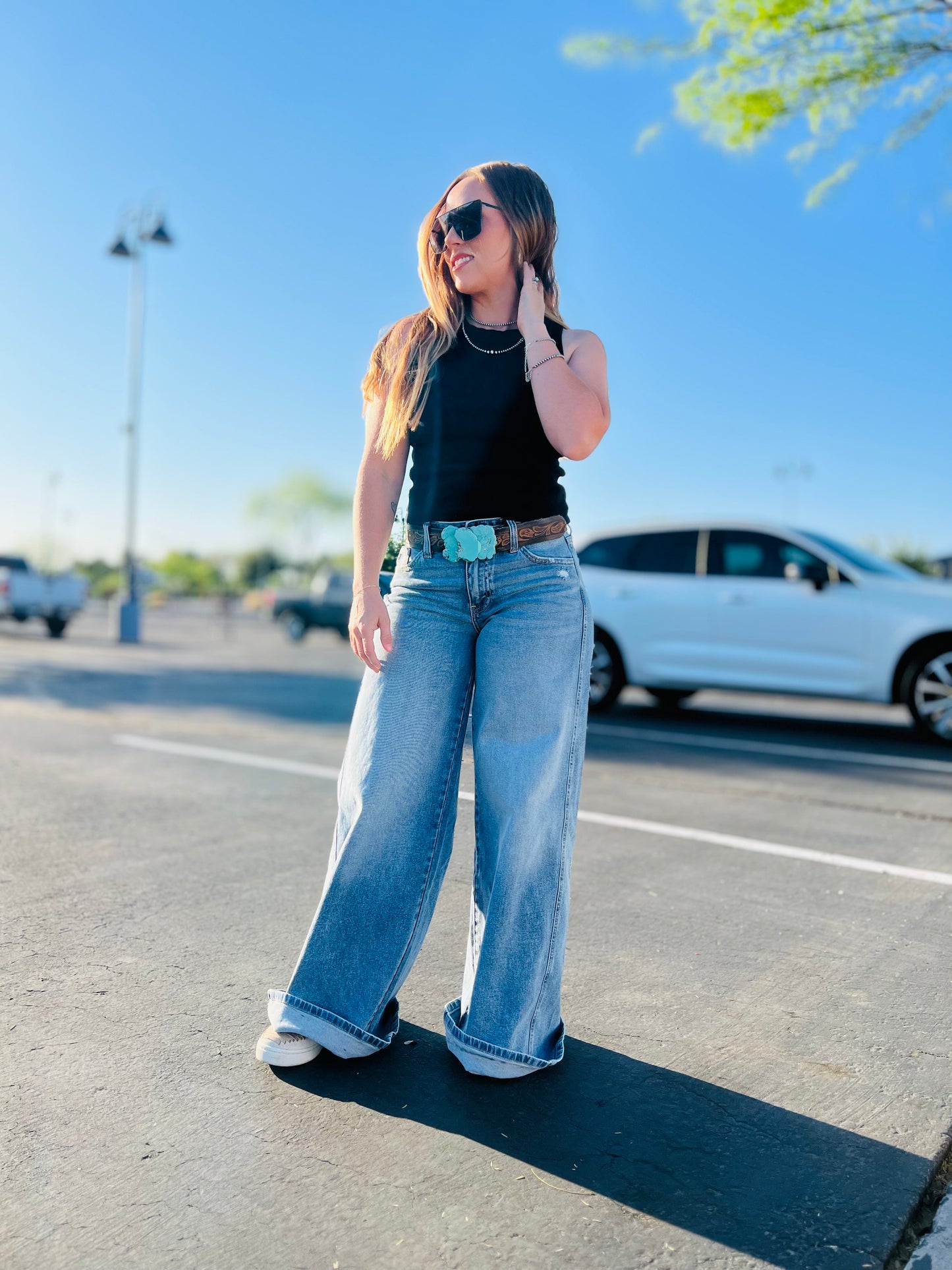 Ultra- Wide Leg KanCan Jean